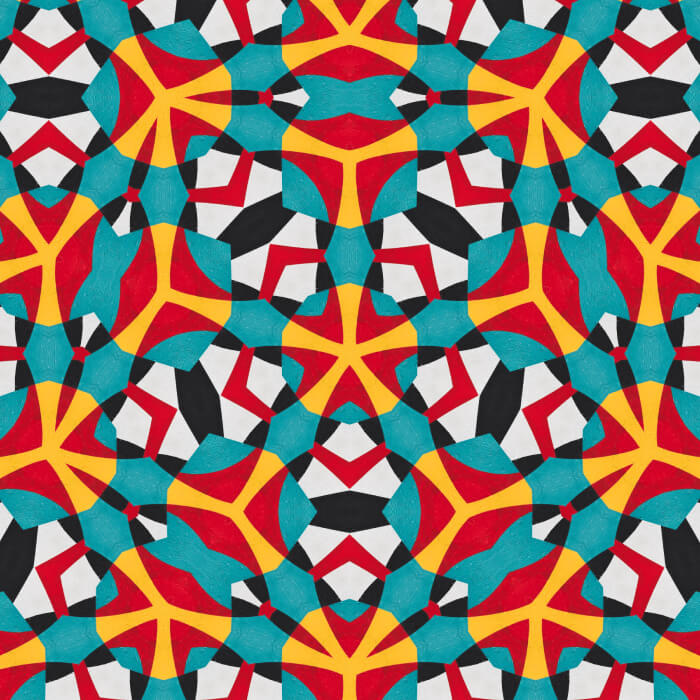 Create seamless custom abstract pattern designs for fabrics and