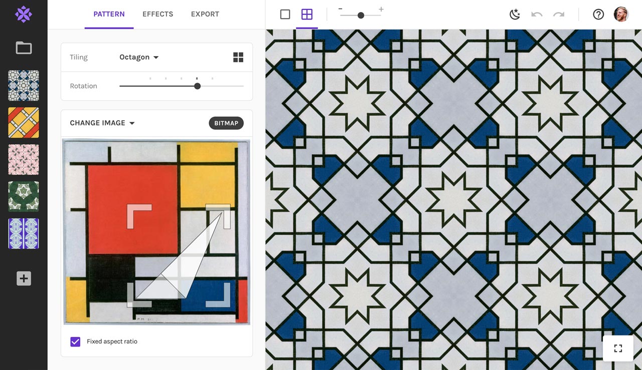 violet I'm sleepy Cloud Pattern maker: create seamless and geometric designs – Repper app