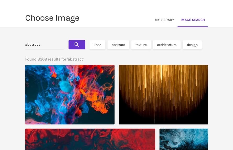 Built-in image search